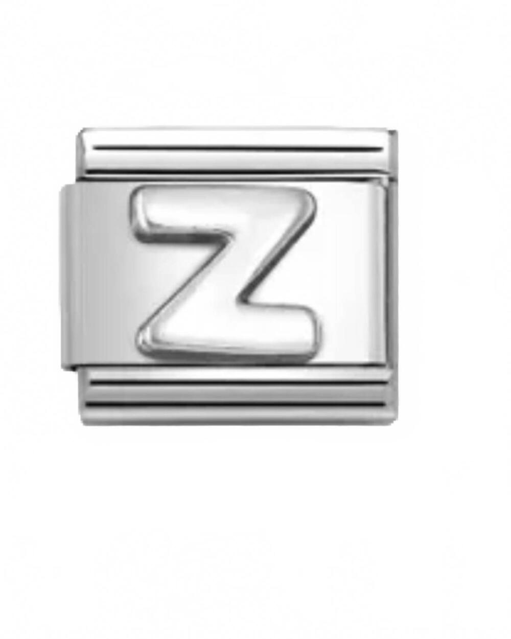 NEW NOMINATION composable classic letter links in z silver